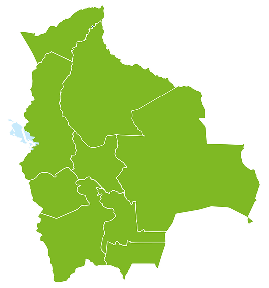 Mapa de aeropuertos de Bolivia